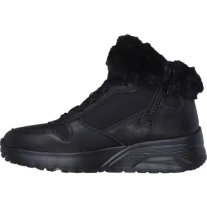 Skechers UNO LITE - COMFURT COLLAR Dievčenská zimná obuv, čierna, veľkosť