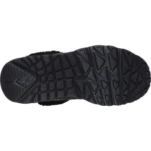Skechers UNO LITE - COMFURT COLLAR Dievčenská zimná obuv, čierna, veľkosť