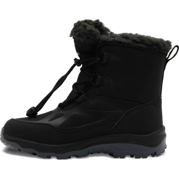 Jack Wolfskin VOJO SHELL XT TEXAPORE MID K Detská zimná obuv, čierna, veľkosť