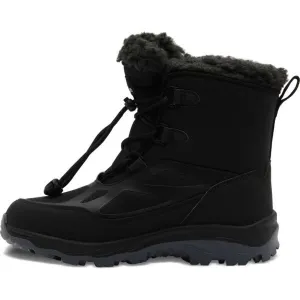 Jack Wolfskin VOJO SHELL XT TEXAPORE MID K Detská zimná obuv, čierna, veľkosť