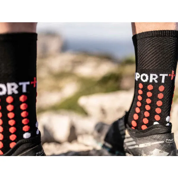 Bežecké ponožky Compressport Ultra Trail Socks - black