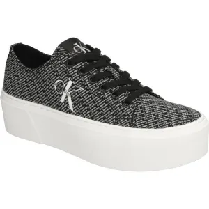 Calvin Klein FLATFORM+ CUPSOLE LOW LACE Dámske tenisky, čierna, veľkosť