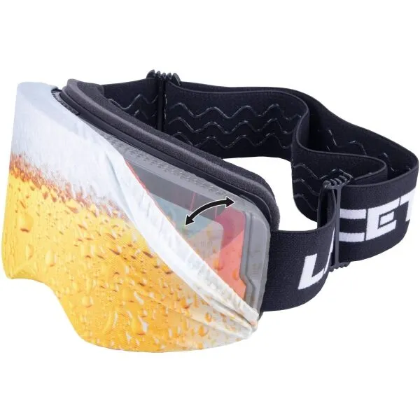 Laceto SKI GOGGLES COVER BEER Textilný obal na lyžiarske okuliare, mix, veľkosť