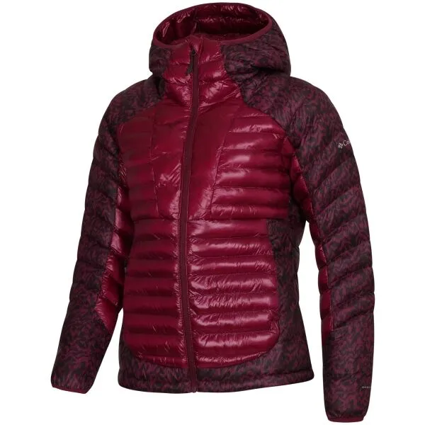 Columbia LABYRINTH LOOP HOODED JACKET Dámska bunda, vínová, veľkosť