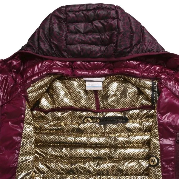 Columbia LABYRINTH LOOP HOODED JACKET Dámska bunda, vínová, veľkosť