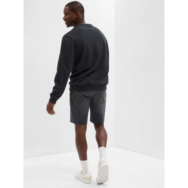 GAP V-STRAIGHT DENIM Pánske šortky, čierna, veľkosť