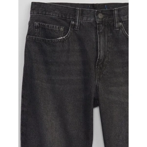 GAP V-STRAIGHT DENIM Pánske šortky, čierna, veľkosť