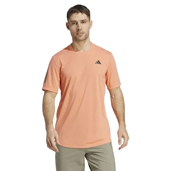 adidas CLUB 3STR TEE Pánske tenisové tričko, oranžová, veľkosť