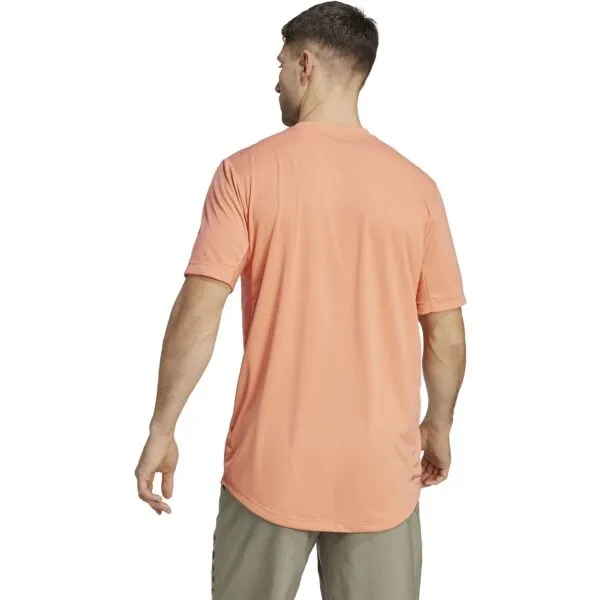 adidas CLUB 3STR TEE Pánske tenisové tričko, oranžová, veľkosť