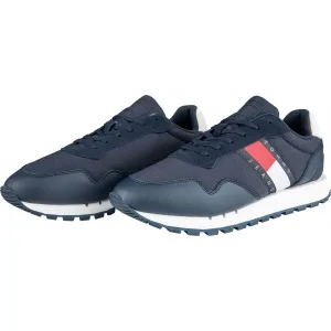 Tommy Hilfiger RETRO LEATHER TJM RUNNER Pánska voľnočasová obuv, tmavo modrá, veľkosť