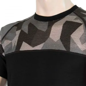 Sensor MERINO IMPRESS KR M Pánske funkčné tričko, čierna, veľkosť XXL
