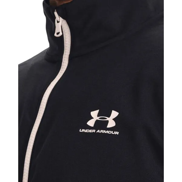 Under Armour SPORTSTYLE TRICOT JACKET Pánska mikina, čierna, veľkosť M