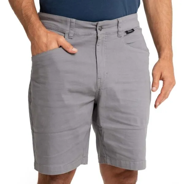 ADVENTER & FISHING OUTDOOR SHORTS Pánske outdoorové kraťasy, sivá, veľkosť