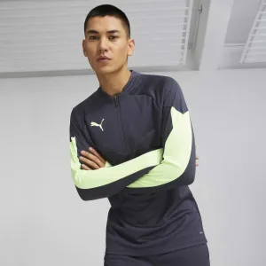Puma INDIVIDUALFINAL 1/4 ZIP TOP Pánska mikina, sivá, veľkosť