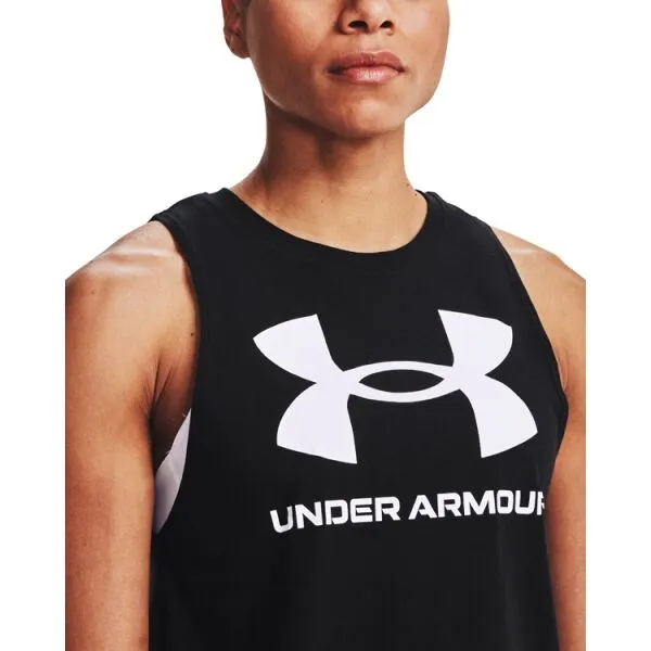 Under Armour LIVE SPORTSTYLE Dámske tielko, čierna, veľkosť S