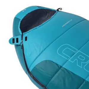 Crossroad MIRAGE 185 Páperový spací vak, modrá, veľkosť 185 cm - pravý zips