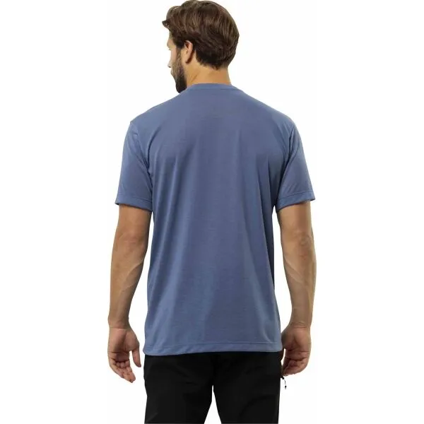 Jack Wolfskin VONNAN S/S T M Pánske tričko, modrá, veľkosť