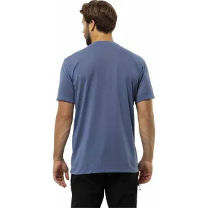 Jack Wolfskin VONNAN S/S T M Pánske tričko, modrá, veľkosť
