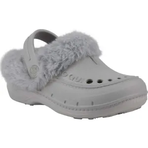 Coqui HUSKY KIDS Detské zateplené clogsy, sivá, veľkosť