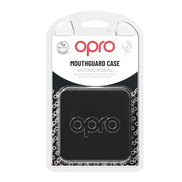 Opro ANITIMICROBIAL MOUTHGUARDS CASE Obal na chrániče zubov, čierna, veľkosť