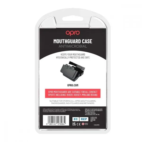 Opro ANITIMICROBIAL MOUTHGUARDS CASE Obal na chrániče zubov, čierna, veľkosť