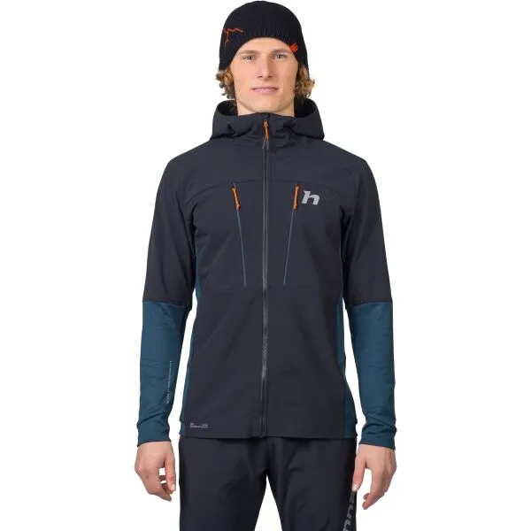 Hannah TRANE HOODY Pánska hybridná bunda, tmavo sivá, veľkosť