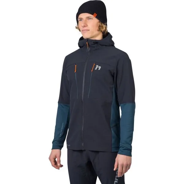 Hannah TRANE HOODY Pánska hybridná bunda, tmavo sivá, veľkosť