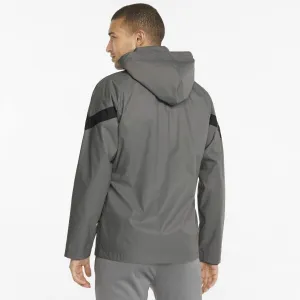 Puma TEAMFINAL ALL WEATHER JACKET Pánska futbalová mikina, tmavo sivá, veľkosť