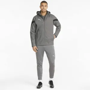 Puma TEAMFINAL ALL WEATHER JACKET Pánska futbalová mikina, tmavo sivá, veľkosť