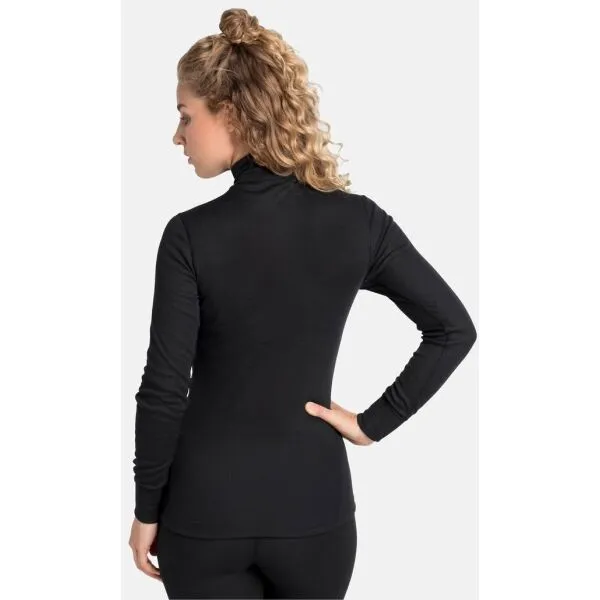 Odlo W BL TOP ACTIVE WARM ECO Dámske funkčné tričko, čierna, veľkosť