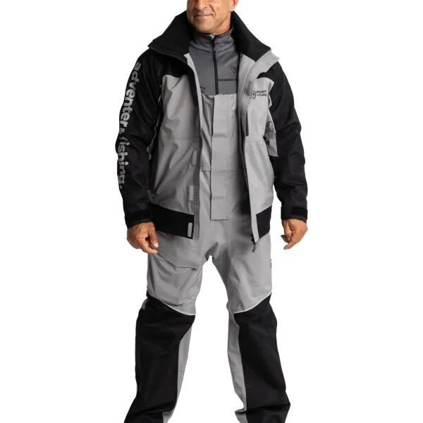 ADVENTER & FISHING FISHING JACKET Pánska bunda s membránou, sivá, veľkosť