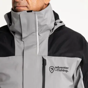 ADVENTER & FISHING FISHING JACKET Pánska bunda s membránou, sivá, veľkosť