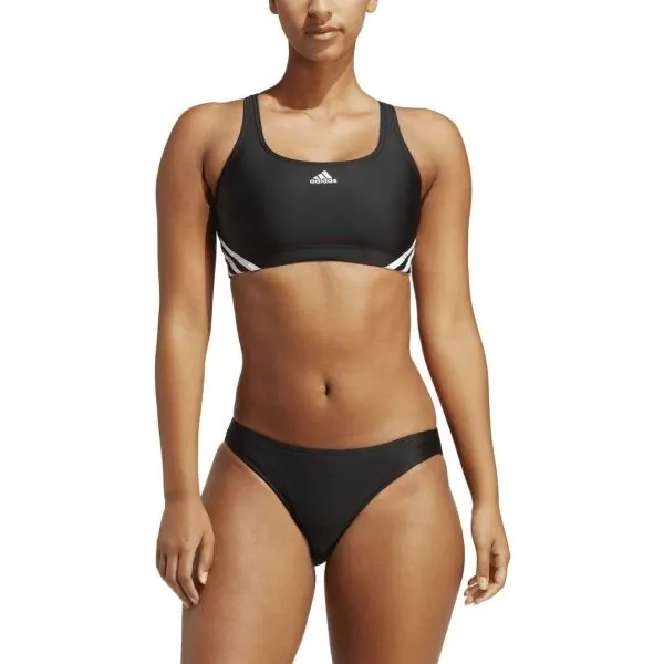 adidas 3S BIKINI Dievčenské dvojdielne plavky, čierna, veľkosť