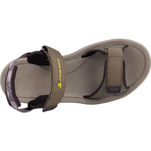 ALPINE PRO JALES Pánske sandále, khaki, veľkosť