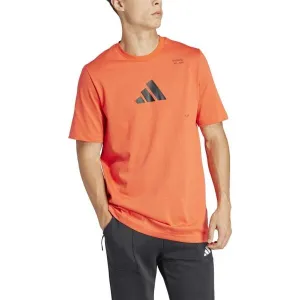 adidas M TRAINING CAT G T Pánske športové tričko, oranžová, veľkosť
