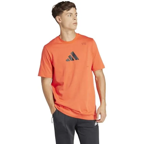 adidas M TRAINING CAT G T Pánske športové tričko, oranžová, veľkosť