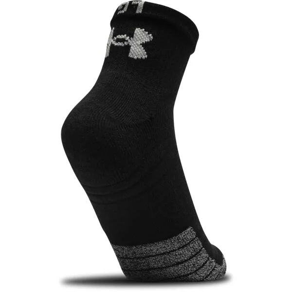 Under Armour HEATGEAR QUARTER 3PK Unisex ponožky, čierna, veľkosť