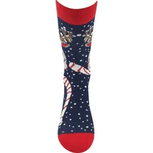 Lonka CHRISTMAS REINDEERS 2PK Ponožky, tmavo modrá, veľkosť 26-28
