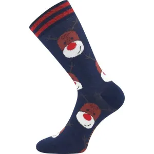 Lonka CHRISTMAS REINDEERS 2PK Ponožky, tmavo modrá, veľkosť 26-28