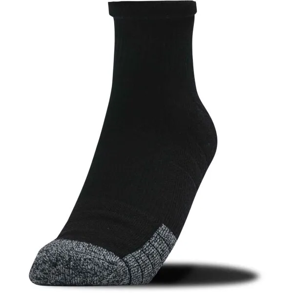 Under Armour HEATGEAR QUARTER 3PK Unisex ponožky, čierna, veľkosť