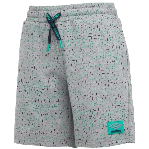 Umbro MANUEL Pohodlné chlapčenské šortky z úpletu, sivá, veľkosť 140-146