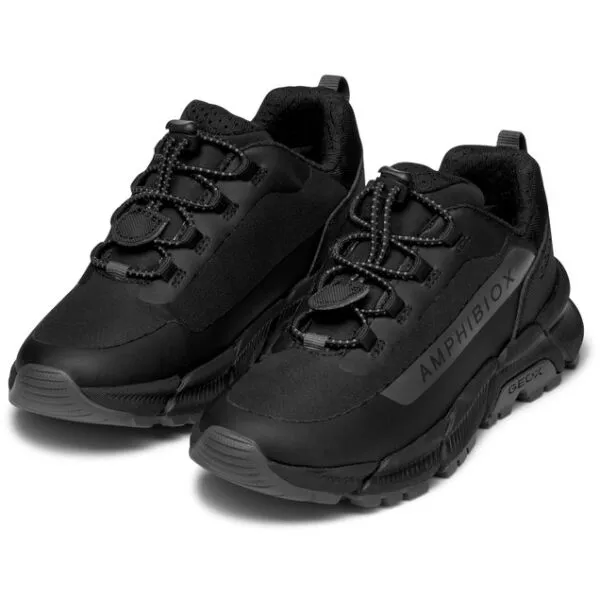 Geox J FLEXYPER PLUS B ABX C Chlapčenské tenisky, čierna, veľkosť