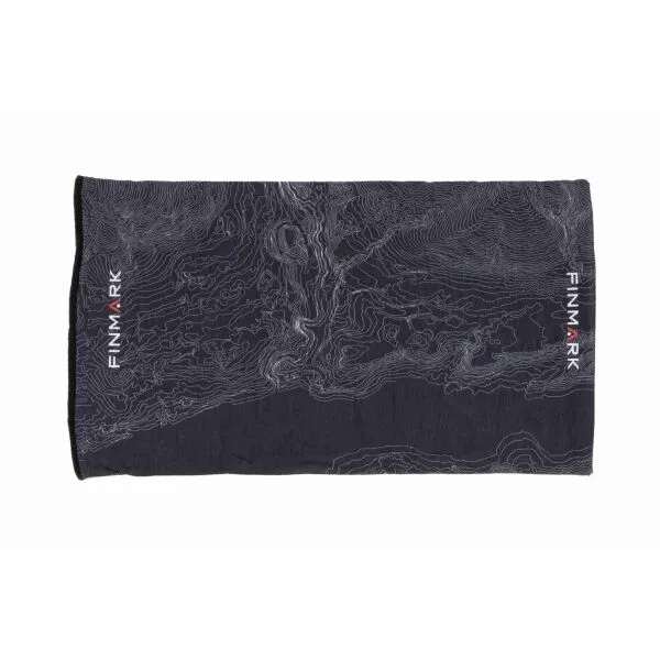 Finmark MULTIFUNCTIONAL SCARF WITH FLEECE Multifunkčná šatka, tmavo sivá, veľkosť