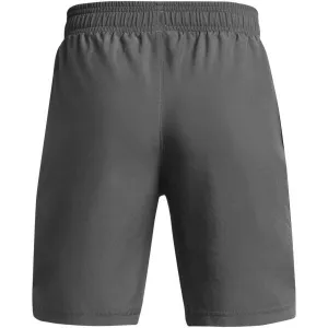 Under Armour WOVEN WORDMARK Chlapčenské krátke nohavice, sivá, veľkosť M