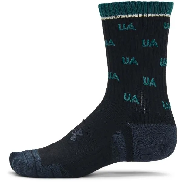 Under Armour PERF COTTON Unisex ponožky, čierna, veľkosť