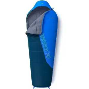 Crossroad DUTTON 170JR  Juniorský spací vak , tmavo modrá, veľkosť 170 cm - pravý zips