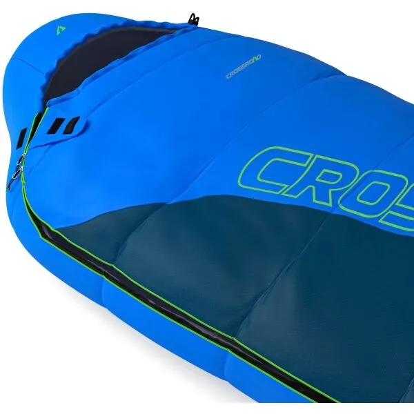 Crossroad DUTTON 170JR  Juniorský spací vak , tmavo modrá, veľkosť 170 cm - pravý zips