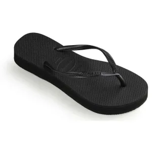 HAVAIANAS SLIM FLAT FORM Dámske žabky, čierna, veľkosť 43/44