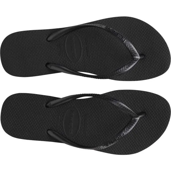 HAVAIANAS SLIM FLAT FORM Dámske žabky, čierna, veľkosť 43/44