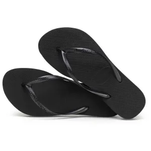 HAVAIANAS SLIM FLAT FORM Dámske žabky, čierna, veľkosť 43/44